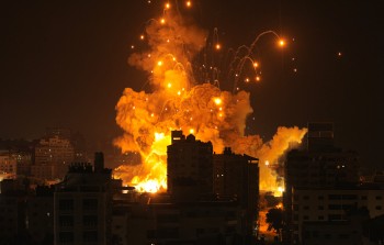 خلال تدمير طائرات الاحتلال لمجمع أنصار