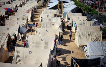 مخيم للنازحين جنوب غزّة