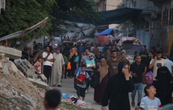 نزوح الفلسطينيين في مخيم البريج 28-7-2024.