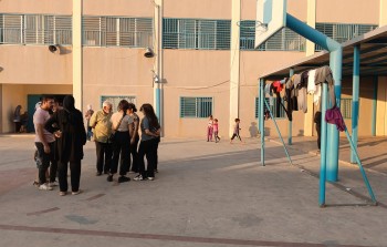 مدرسة جبل طابور التي تؤوي نازحين في مخيم نهر البارد شمالي لبنان