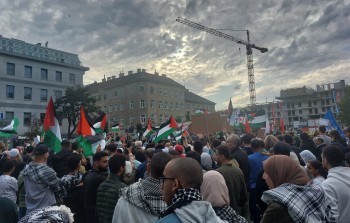مظاهرة في العاصمة النمساوية 