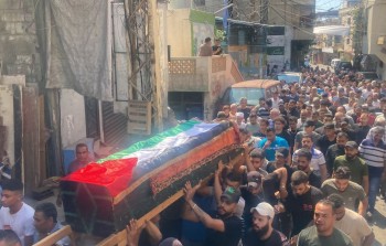 تشييع شهيد في مخيم برج الشمالي جنوبي لبنان - أيلول/ سبتمبر 2024