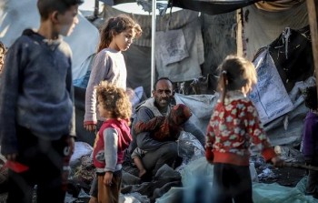 قصف خيام النازحين جنوبي قطاع غزة