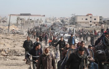 نازحون فلسطينيون يعودون إلى منازلهم في رفح جنوبي قطاع غزة