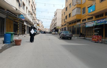من الإضراب في مخيم نهر البارد