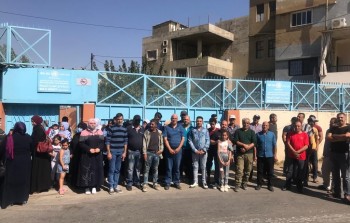 من اعتصام سابق للاجئين فلسطينيين في بر الياس البقاعية