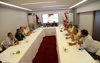 صورة أرشيفية من أحد اجتماعات هيئة العمل الفلسطيني المشترك في لبنان