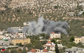 لحظة تفجير الاحتلال لمنزل الشهيد محمد نزال في قباطية جنوب جنين