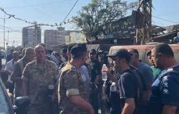 وصول وفد من مخابرات الجيش اللبناني إلى مخيم برج البراجنة جنوبي بيروت لتسلم سلاح من حركة فتح