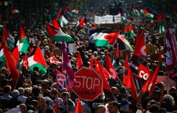 مظاهرة برشلونة 4 تشرين الأول/ أكتوبر (Getty images)