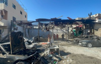 من مكان ارتكاب المجزرة في مخيم عين الحلوة - بوابة اللاجئين الفلسطينيين