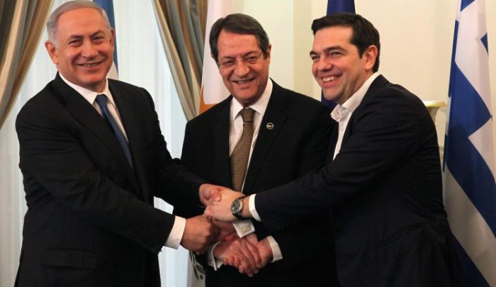 لقاء "إسرائيلي قبرصي يوناني" في القدس المحتلة بشأن الغاز الطبيعي في البحر المتوسط