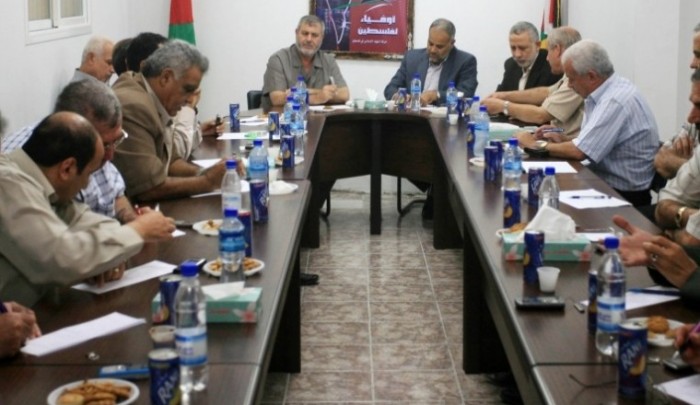 خلال اجتماع القوى الوطنية والاسلامية في قطاع غزة