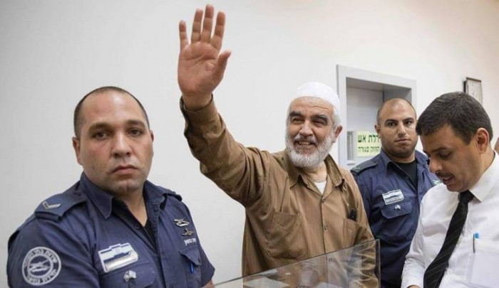 الشيخ رائد صلاح في محكمة الاحتلال