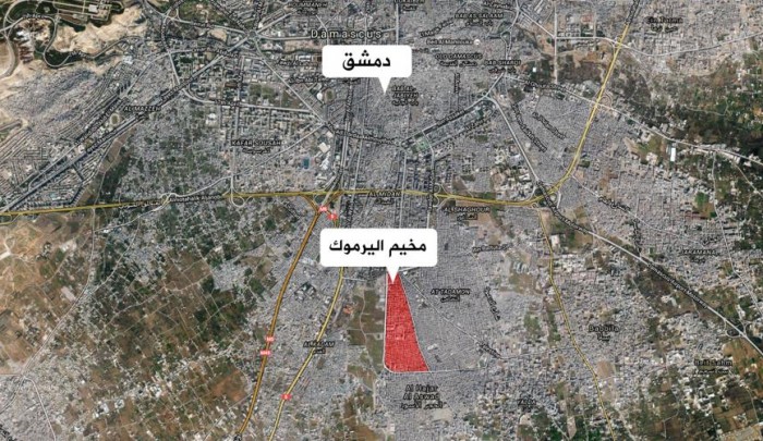 قصف عنيف يستهدف مخيّم اليرموك في وقت متأخر الليلة الماضية