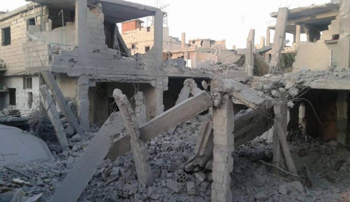 أرشيفية- قصف سابق لمخيّم درعا