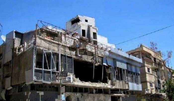 صورة أرشيفية لمستشفى حلاوة بعد تعرضه لقصف من قبل قوات النظام السوري