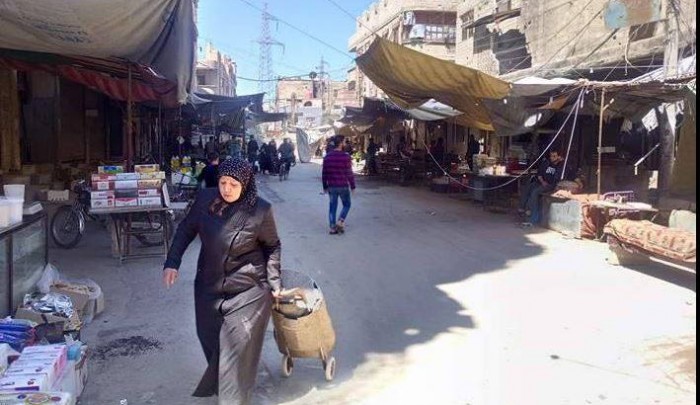 الطريق الواصل بين يلدا ومخيم اليرموك