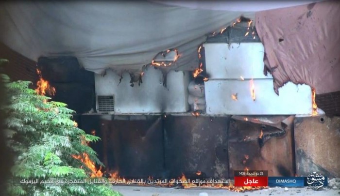 استهداف أحد المنازل من قبل تنظيم داعش