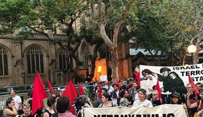 سيدني تتظاهر احتجاجاً على زيارة نتنياهو لأستراليا