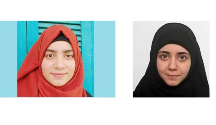 الفتاتين الفلسطينيتين آية يوسف ومروة سلامة
