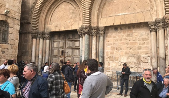 إغلاق كنيسة القيامة في القدس المحتلة احتجاجاً على مُمارسات الاحتلال