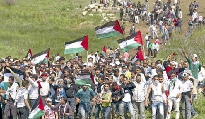 صورة أرشيفية من مسيرة العودة عند الحدود شمال فلسطين المحلتة عام 2011