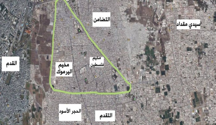 قصف واشتباكات في مخيّم اليرموك وحركة خروج لقيادات "داعش" من جنوب دمشق 