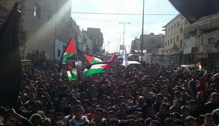 تظاهرات حاشدة في الأردن دعماً للقدس المحتلة.. واعتقال أحد المتظاهرين