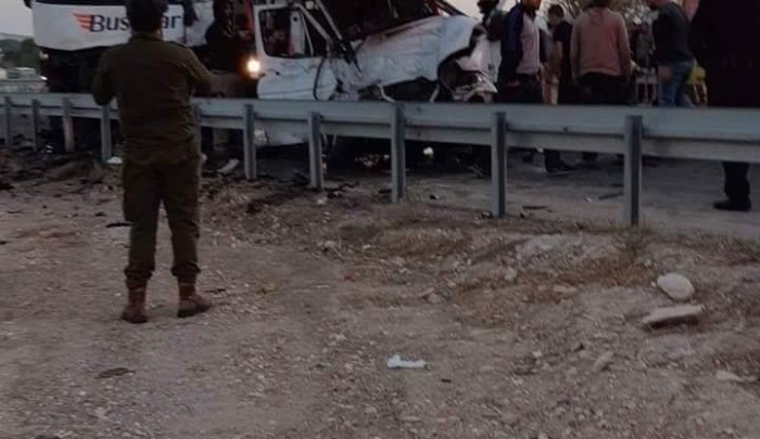 مصرع (6) عمّال فلسطينيين في حادث سير على طريق رقم (90)