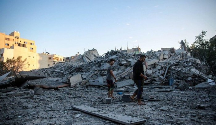 آثار العدوان على قطاع غزة منذ يوم الاثنين، تصوير: عطية درويش