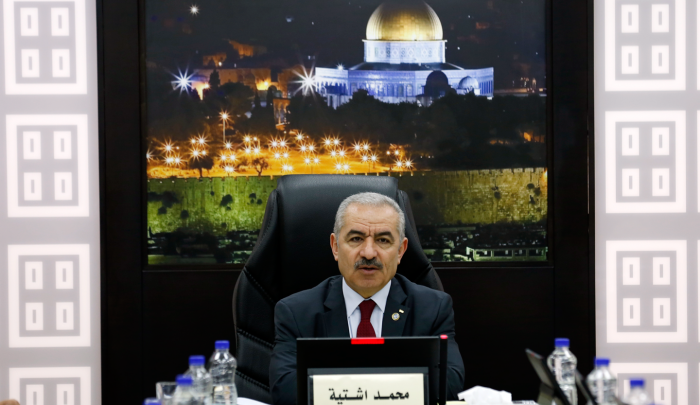 رئيس وزراء السلطة الفلسطينية محمد اشتية 