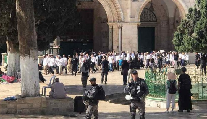 اعتداءات واعتقالات وسط اقتحامات واسعة للمسجد الأقصى