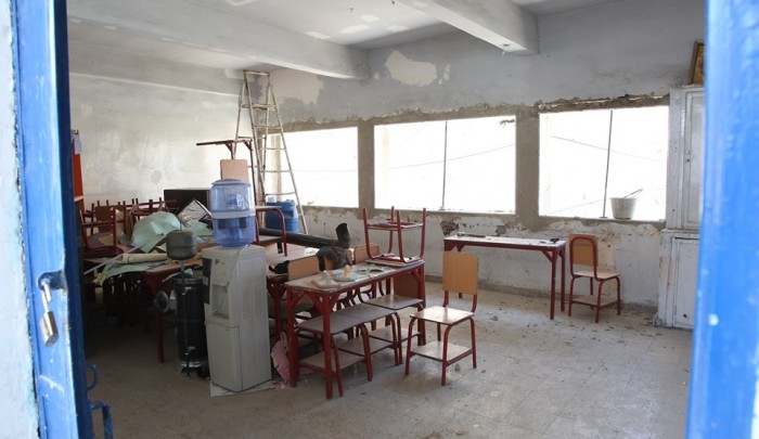 مدرسة "نحف" – جرمانا / من صفحة (UNRWA) على فيسبوك 