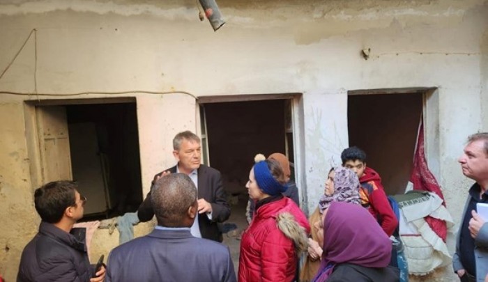 المفوض العام لوكالة "أونروا" فيليب لازاريني في زيارة تفقدية لمخيم النيرب بحلب
