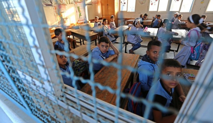 (أرشيفيّة – طلاب في مدارس "أونروا" بقطاع غزة)