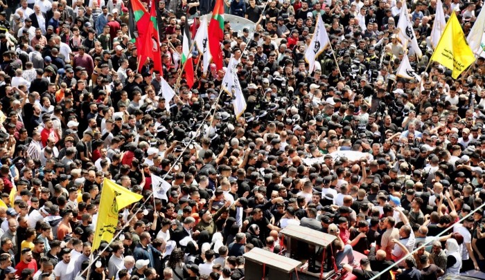 آلاف المشيعين في نابلس