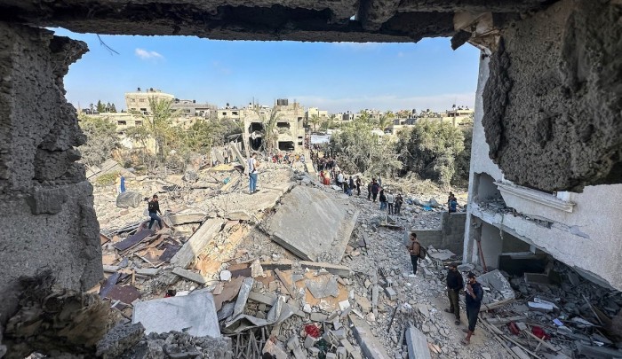 (صورة من الدمار الذي خلفه الاحتلال جراء عدوان مايو 2023)
