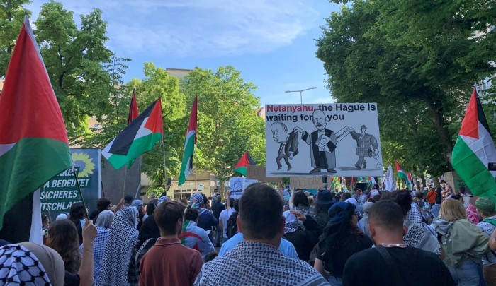 تظاهرة في برلين ضد الإبادة الجماعية في غزة