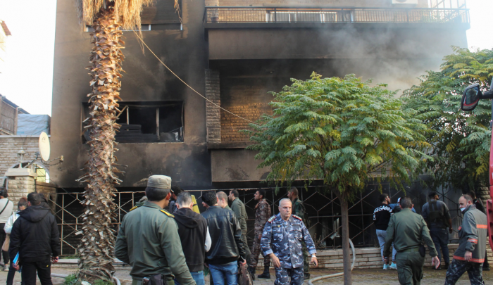 صورة من القصف "الإسرائيلي" علة دمشق قبل يومين