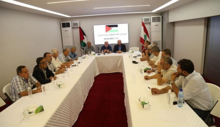صورة أرشيفية من أحد اجتماعات هيئة العمل الفلسطيني المشترك في لبنان