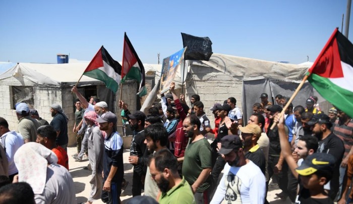 فلسطينيون في الشمال السوري - أرشيفية.