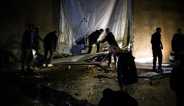 من موقع إعدام الشابين في جبل أبو ظهير- جنين (Getty Images)