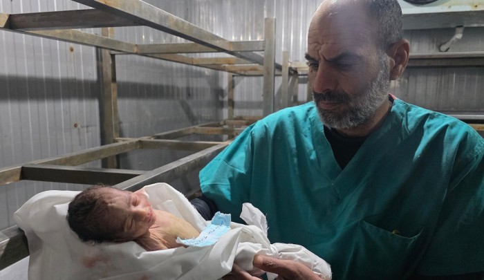 الرضيع سعيد عابدين توفي جراء البرد في قطاع غزة