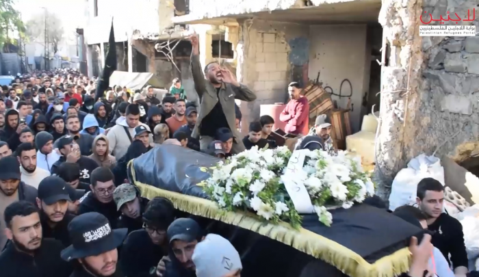 أرشيفية - تشييع الشهيد عبد العزيز السهلي في مخيم عين الحلوة جنوبي لبنان