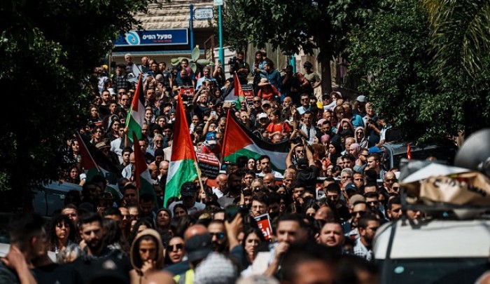 من مسيرة ذكرى يوم الأرض الخالد الـ48 في بلدة دير حنا..