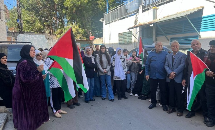 وقفة احتجاجية في مخيم البص -بوابة اللاجئين