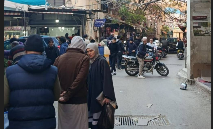 حركة نزوح في مخيم البرج البراجنة للاجئين الفلسطينيين