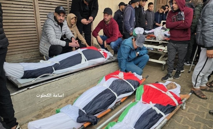 تشييع شهداء مخيم المغازي ظهر اليوم