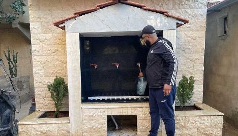 افتتاح سبيل مياه في الحي الشرقي بمخيم برج الشمالي بدعم جمعية ماليزية.jpeg